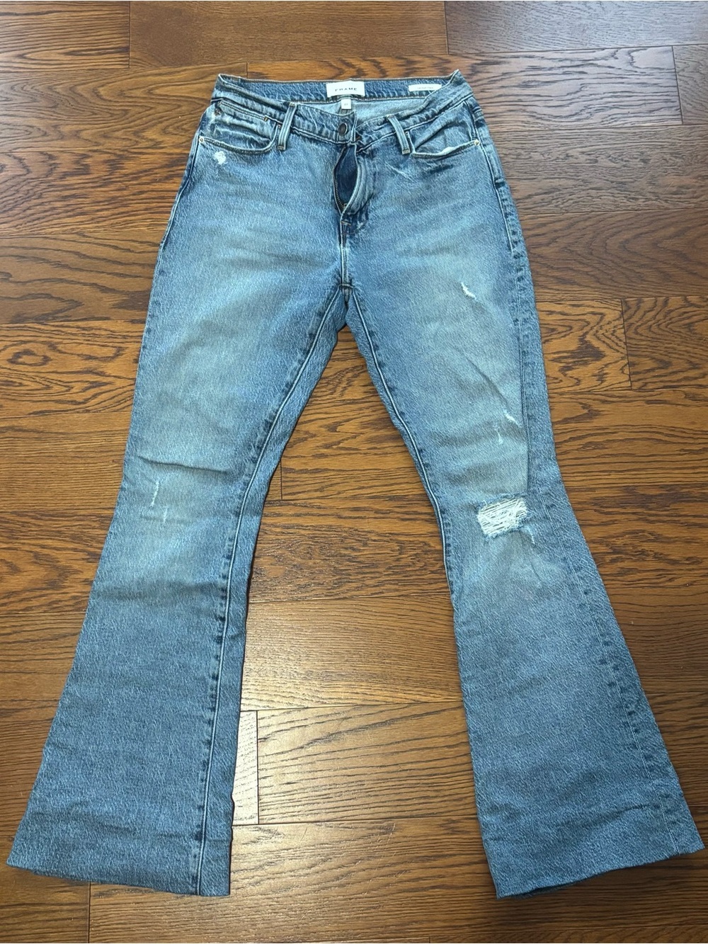Frame Denim Women's Bootcut Jeans - Light Blue Wash